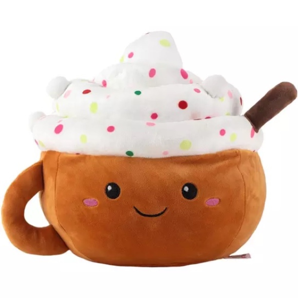 Play Right Hug Me Smoochy Pal Pumpkin Latte Hot Cocoa Plush Soft Toy 13”